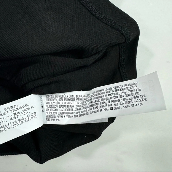 Grey Lab Asymmetrical Double Strap Tank Top Black - Picture 4 of 6